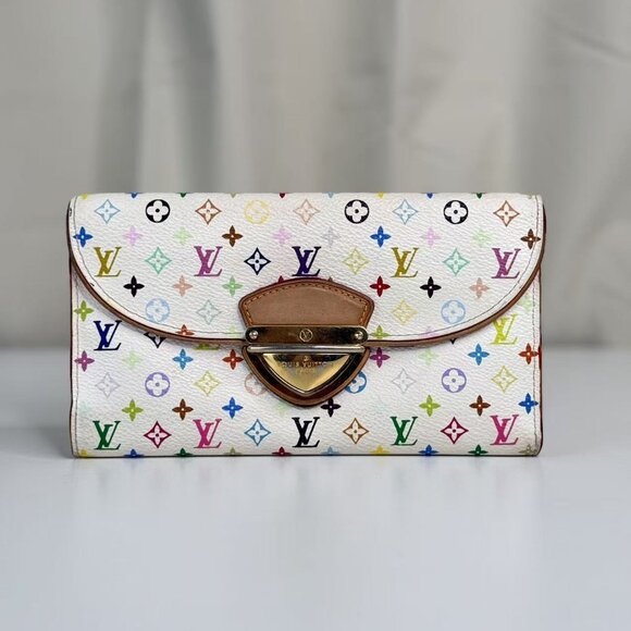Louis Vuitton White Multicolor Wallet with Colorful Monogram Design - Picture 1 of 7